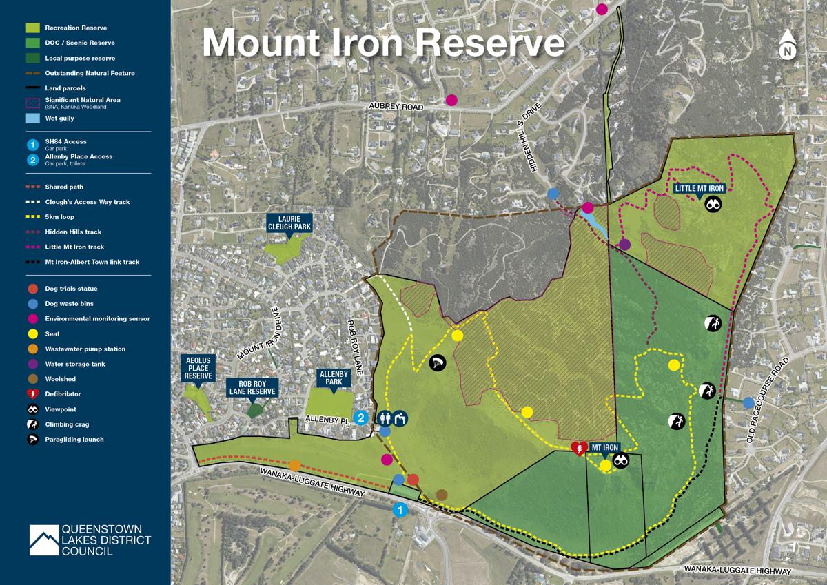 QLDC Mt Iron Reserve Map A3 Jan25